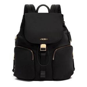 Tumi Rivas Voyaguer Backpack Black Front Clip
